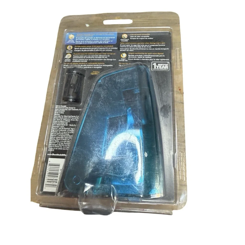 Bostitch Battery Home School Pencil‎ Sharpener aqua